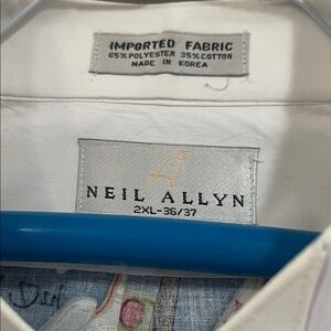 Neil Allyn Men's White Dress Shirt 2XL